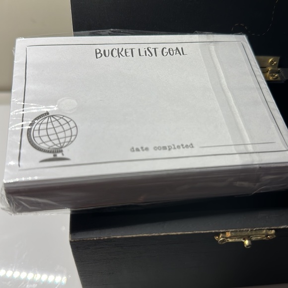 Eccolo Office Bucket List Box With Cards Poshmark